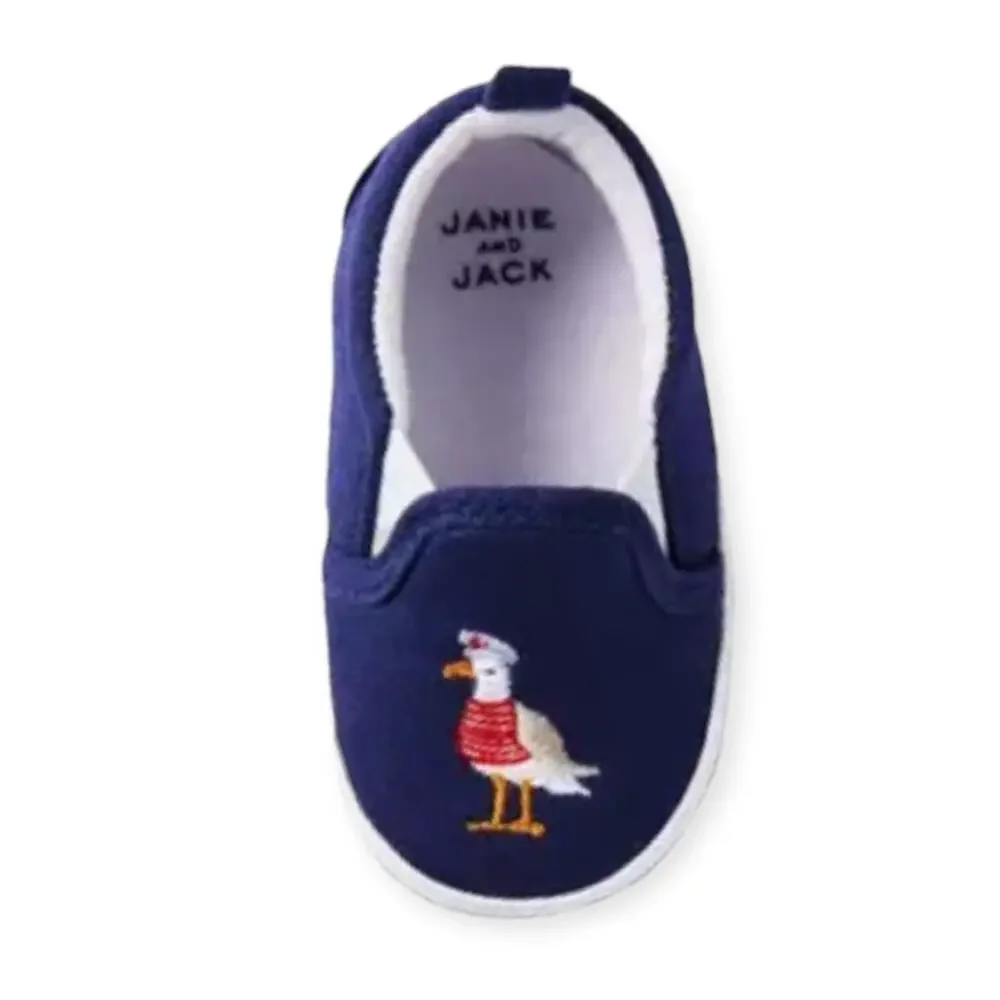 Janie and Jack NWT Baby Embroidered Soft Sole Sneaker. 18-24 Months
